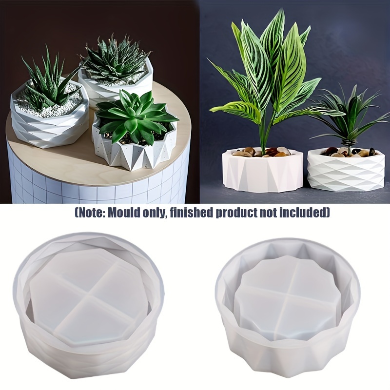 Potsticker Mold - แม่พิมพ์ซิลิโคนทรงกลมขนาดใหญ่ 1/2 ชิ้น สำหรับงานเรซิ่นและงานปูนปลาสเตอร์ DIY -
