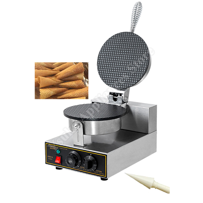 Waffle Cone Maker - เครื่องทำไอศกรีมโคนกรอบ เครื่องทำวาฟเฟิลโคนไอศกรีมเชิงพาณิชย์ เครื่องทำเวเฟอร์บิสกิต เครื่องทำเอกรولอัตโนมัติ