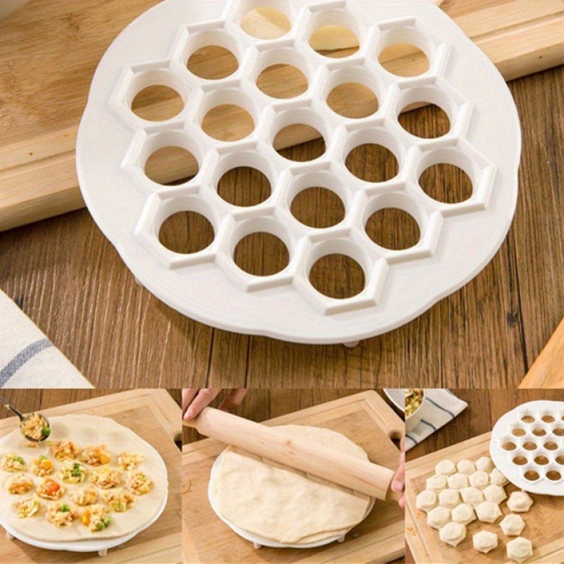 Dumpling Press Set - แม่พิมพ์เกี๊ยวพลาสติก, โมเดิร์น Dumpling Maker กดสําหรับห้องครัว, เครื่องมือทําขนมครัว,