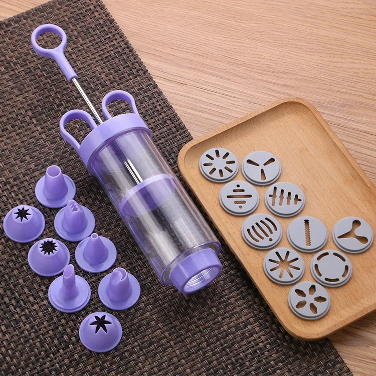 Churros Maker Gun - เครื่องกดคุกกี้ด้วยตนเองเครื่องบีบตกแต่งปืนสำหรับทำอุปกรณ์ churros เครื่องมืออบชุบแป้งทอด