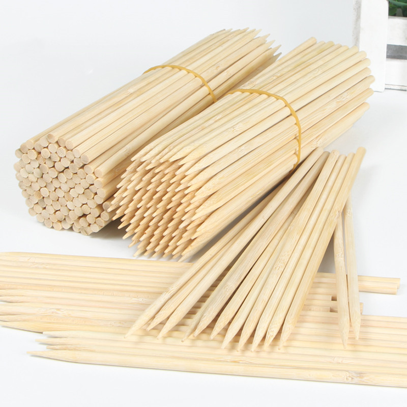 Corn Dog Stick - แท่งไม้บาร์บีคิวขนาด20/30/40ซม. X 5มม. ไม้ไผ่แบบใช้แล้วทิ้งสำหรับบาร์บีคิวปาร์ตี้ร้านอาหารคาเฟ่อุปกรณ์บาร์บีคิว