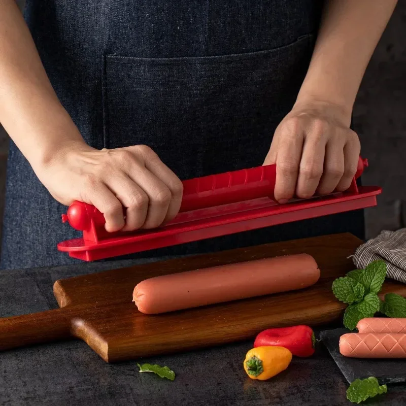 Hot Dog Press - เครื่องตัดสุนัขร้อน Criss Cross พลาสติก ABS ทนทานที่สมบูรณ์แบบสําหรับขอบกรอบ