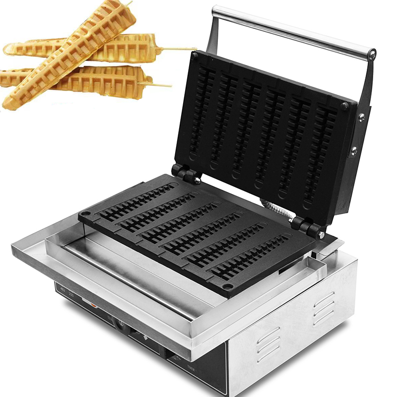 Mini Pancake Griddle - เครื่องทำวาฟเฟิลไฟฟ้า HPH2O รูปต้นสน ทำวาฟเฟิลแท่ง 6 ชิ้น