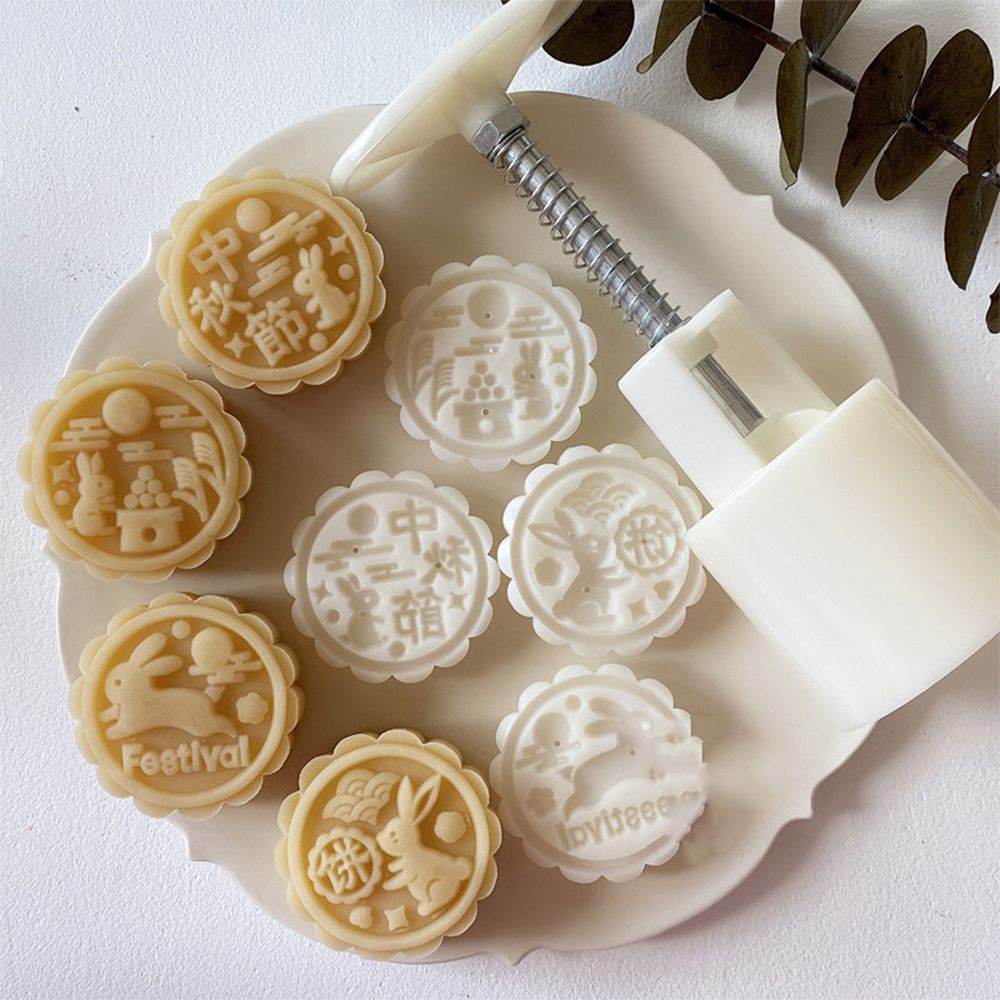 Bunny Cake Mold - ชุดแม่พิมพ์ขนม 4 ชิ้น/ชุด รูปกระต่ายเต้นรำ สำหรับทำขนม 3