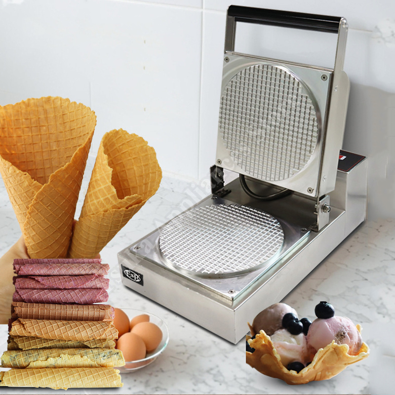 Waffle Cone Maker - เครื่องทำโรลไฟฟ้าขนาดเล็ก เครื่องทำโรลกรอบ เครื่องทำโคนไอศกรีมเชิงพาณิชย์ เครื่องทำวาฟเฟิลกรอบลายต่างๆ