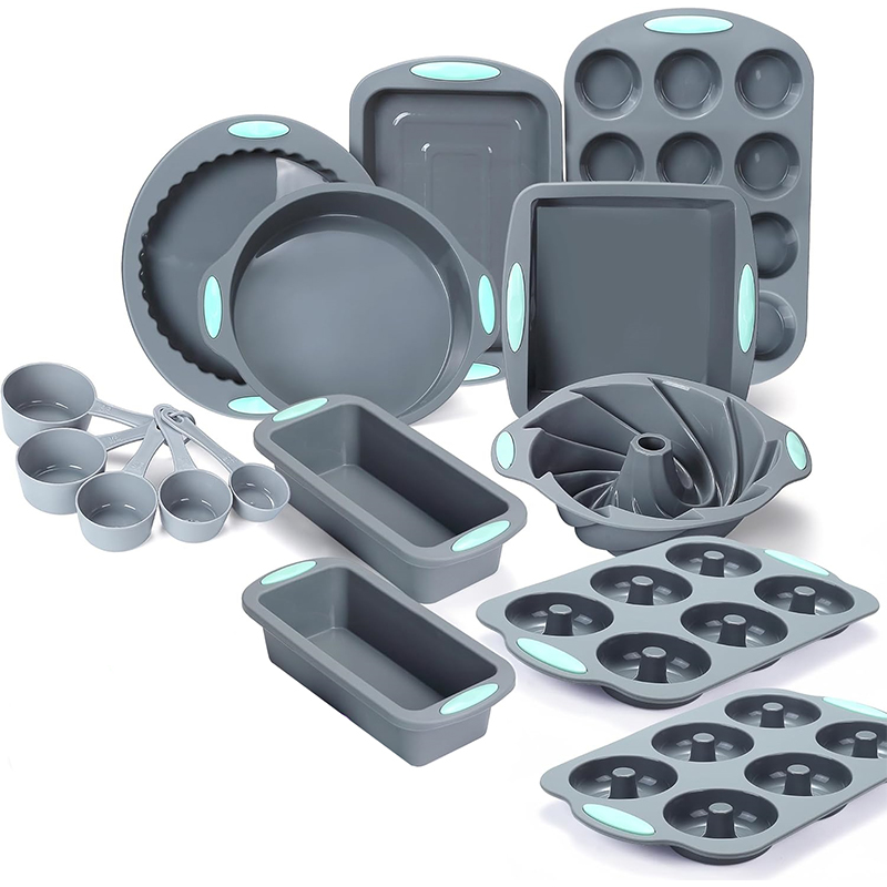 Donut Mold Silicone - ซิลิโคนร่องเค้กกระทะ Non-Stick KITCHEN เตาอบกระทะ Easy Release