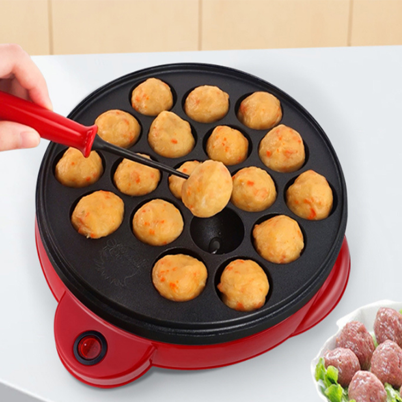 Mini Pancake Griddle - 220V Chibi Maruko เครื่องเบเกอรี่ไฟฟ้าเครื่องทําทาโกะยากิ Octopus Balls
