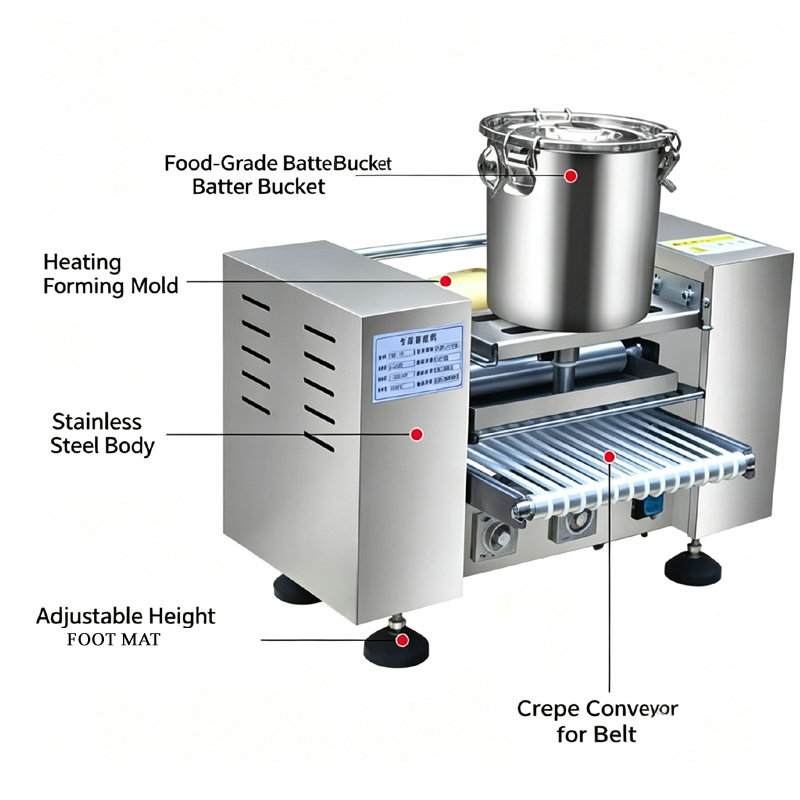 เครื่องทำแผ่นห่อไข่อัตโนมัติเช - Spring Roll Wrapper บทวิจารณ์และราคา