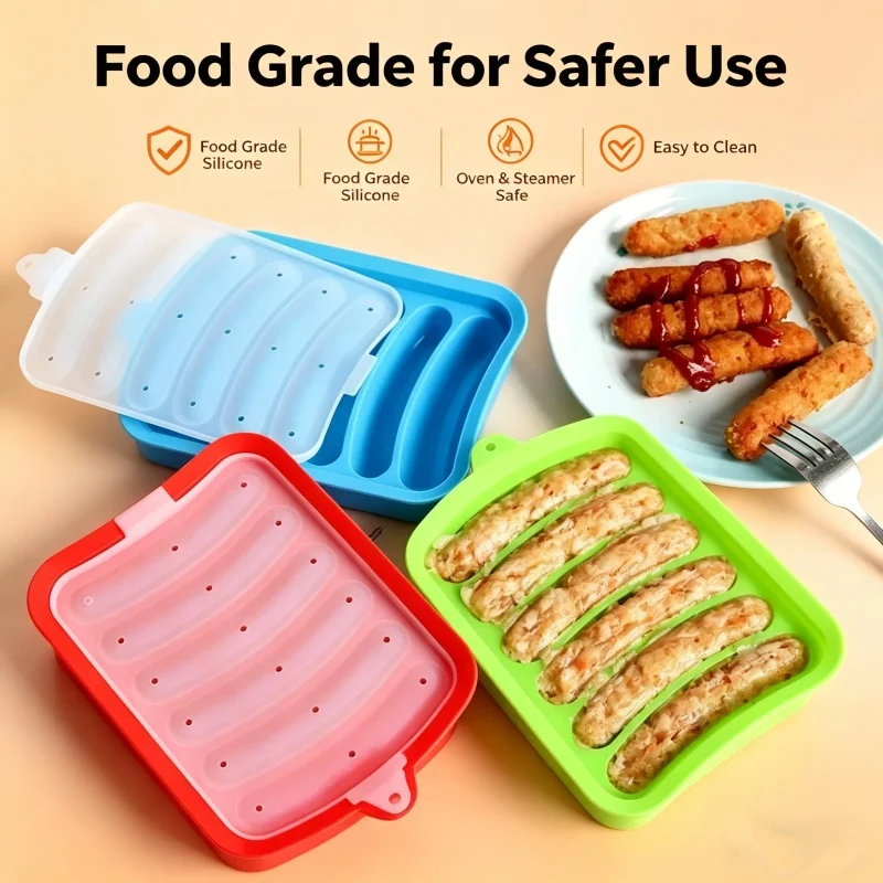 แม่พิมพ์ไส้กรอกซิลิโคนเกรดอาหา - Hot Dog Press บทวิจารณ์และราคา