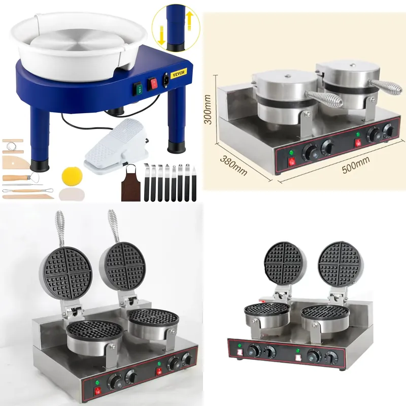 เครื่องทำขนมกรอบไฟฟ้า EU รุ่นป - Waffle Cone Maker บทวิจารณ์และราคา