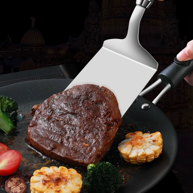 ไม้พายทอดสแตนเลสสำหรับใช้ในครั - Okonomiyaki Spatula บทวิจารณ์และราคา