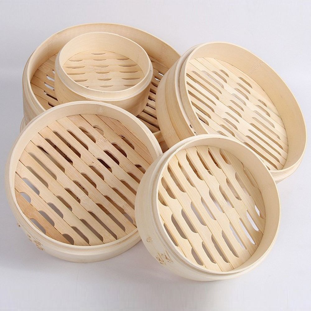 ตะกร้า kukusan bambu พร้อมฝาปิ - Bao Steamer Bamboo บทวิจารณ์และราคา