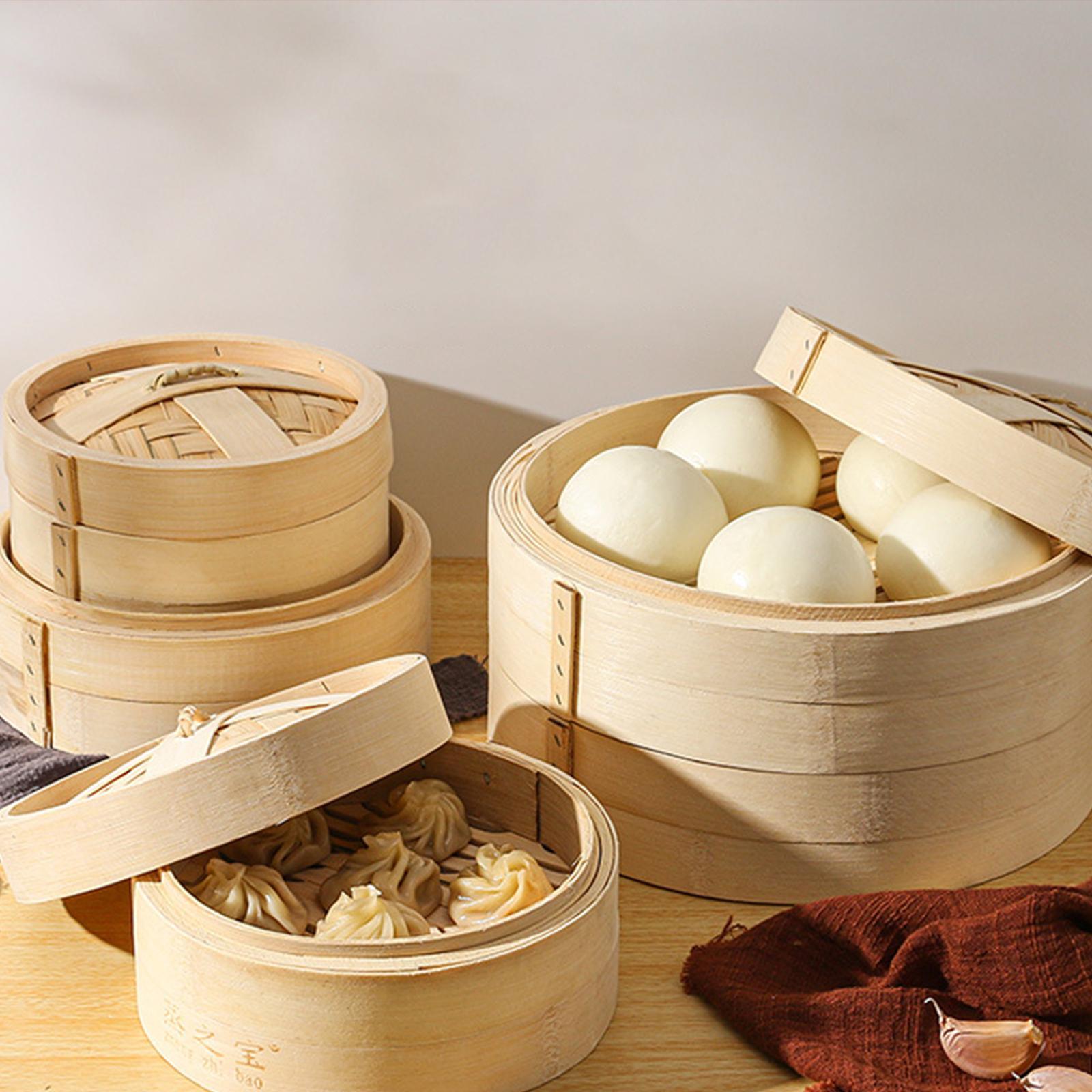 ตะกร้าหุงต้มจากไม้ไผ่ ทำด้วยมื - Bao Steamer Bamboo บทวิจารณ์และราคา