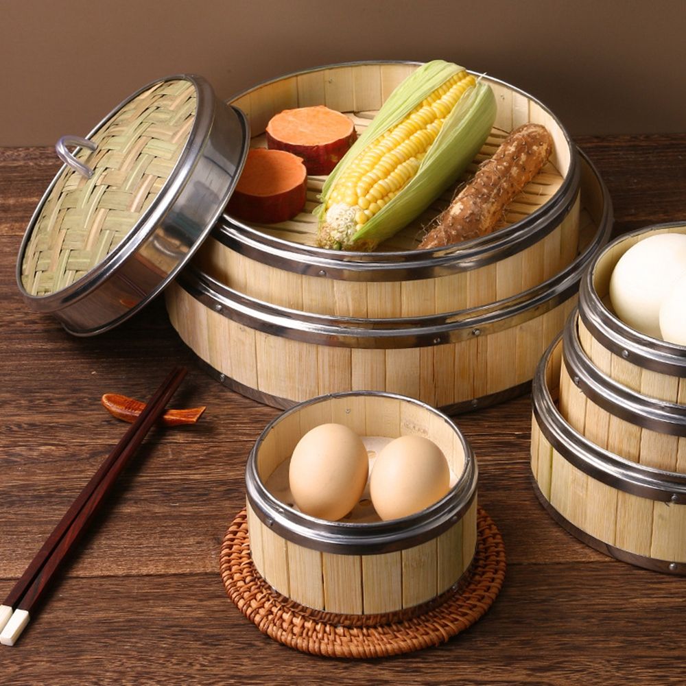 ตะกร้าอบไอน้ำไม้ไผ่สำหรับติ่มซ - Bao Steamer Bamboo บทวิจารณ์และราคา