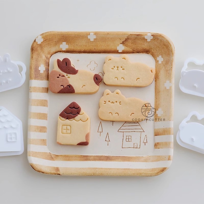 การ์ตูนสัตว์เครื่องตัดคุกกี้สั - Bunny Cake Mold บทวิจารณ์และราคา