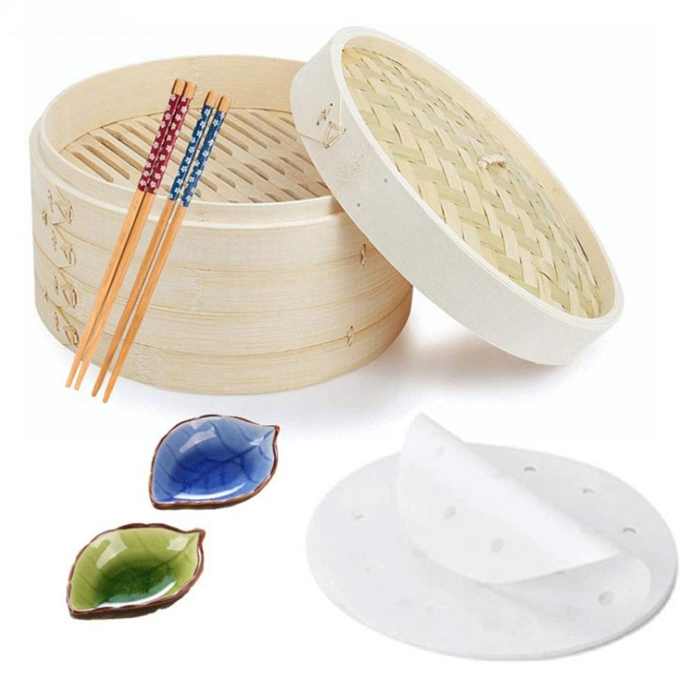 ซึ้งนึ่งอาหารจีน ซึ้งไม้ไผ่พร้ - Bao Steamer Bamboo บทวิจารณ์และราคา