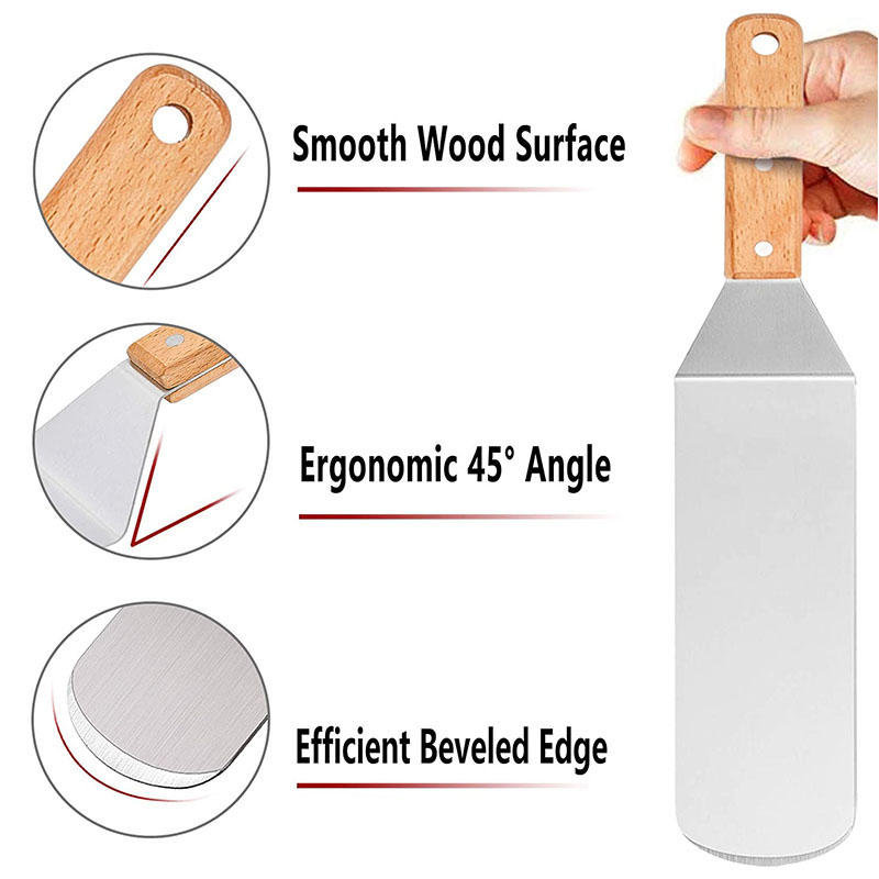 Professional Spatulas ชุดขนาดใ - Okonomiyaki Spatula บทวิจารณ์และราคา