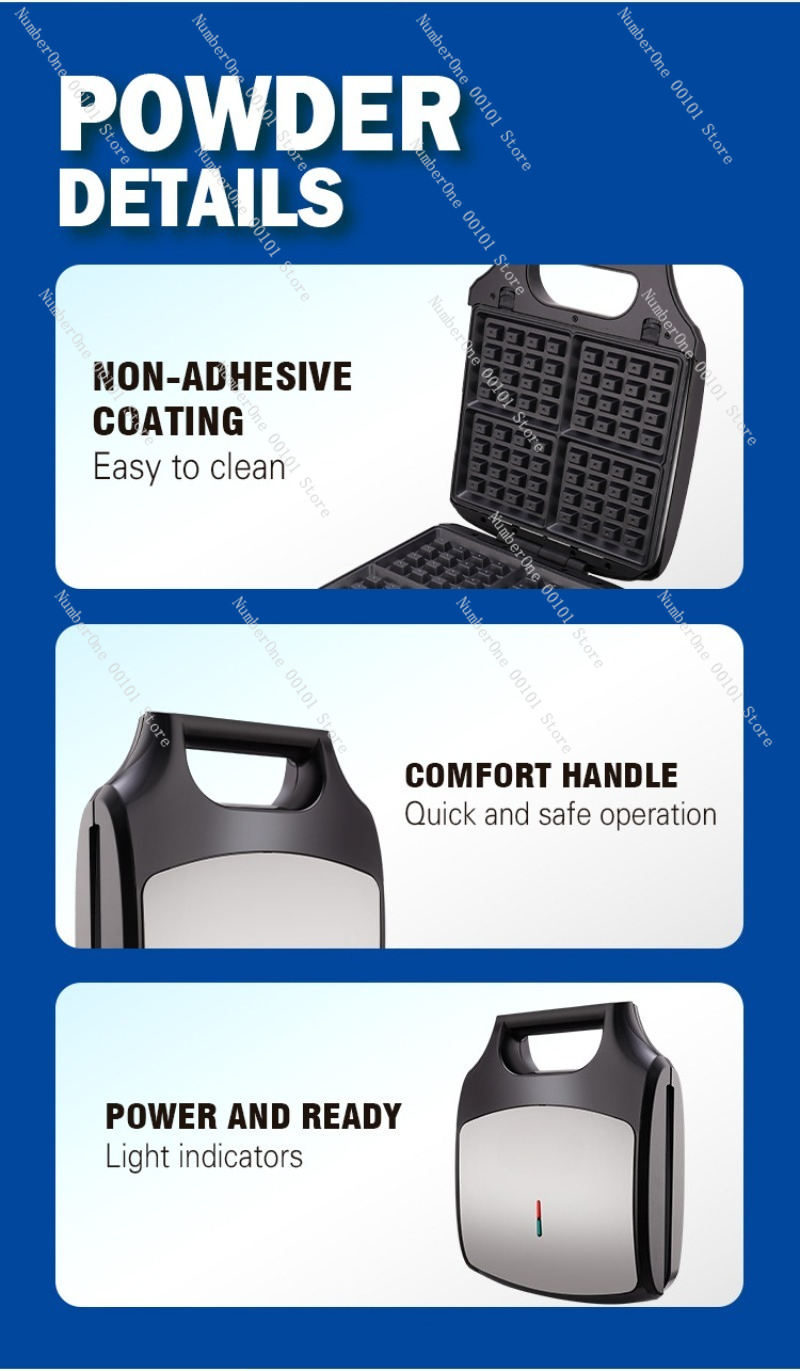 เครื่องทำอาหารเช้าอเนกประสงค์  - Waffle Cone Maker บทวิจารณ์และราคา