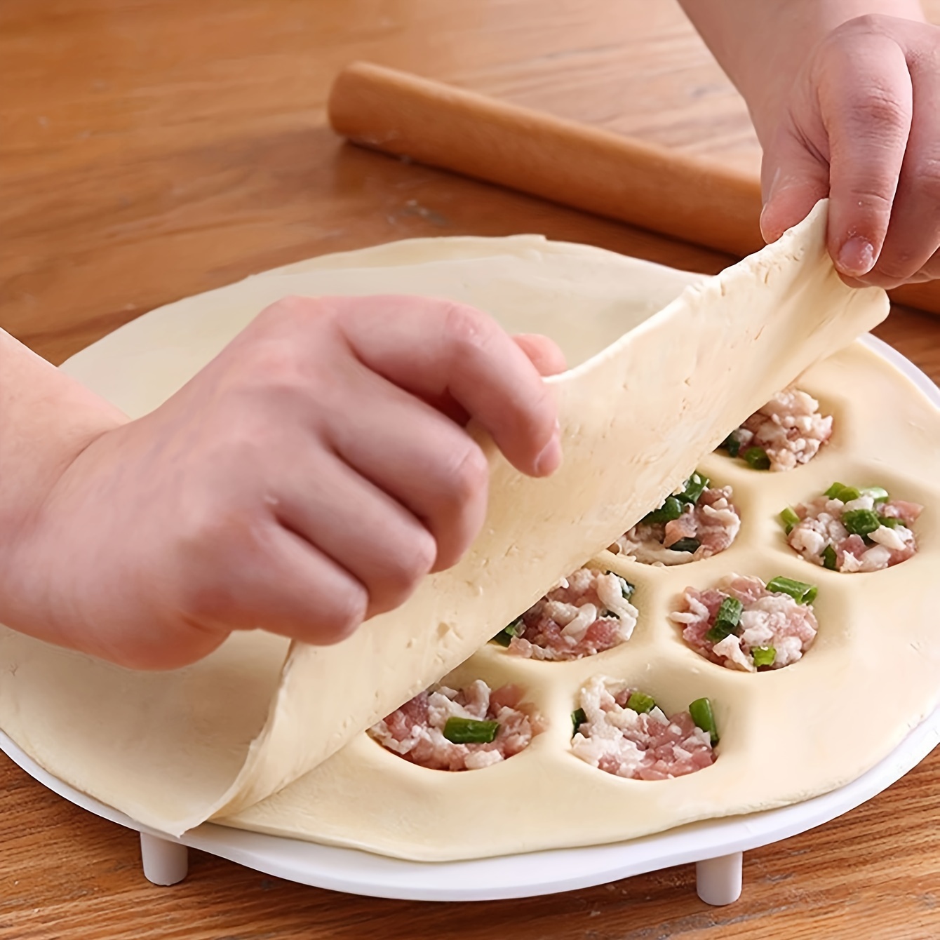 1ชิ้น-แม่พิมพ์เกี๊ยวจีนแบบง่าย - Dumpling Press Set บทวิจารณ์และราคา