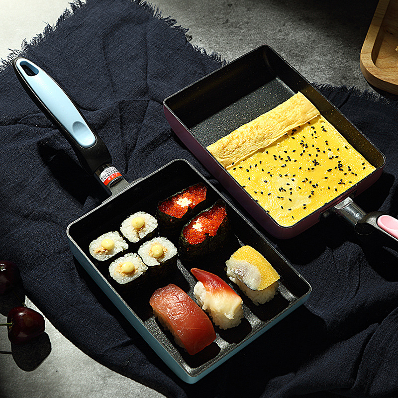 กระทะ Tamagoyaki ไข่เจียวสีดํา - Mini Pancake Griddle บทวิจารณ์และราคา