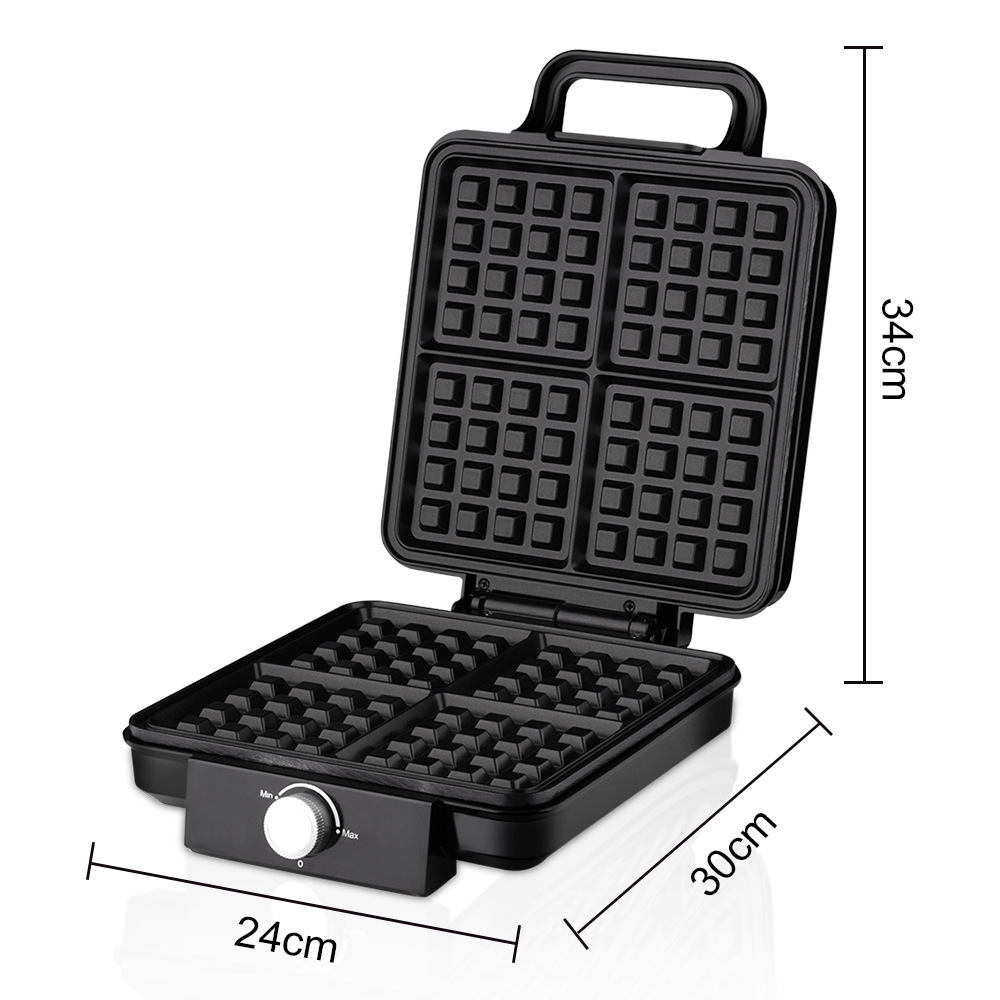 4 ชิ้นเครื่องทําวาฟเฟิลเบลเยีย - Egg Waffle Pan บทวิจารณ์และราคา