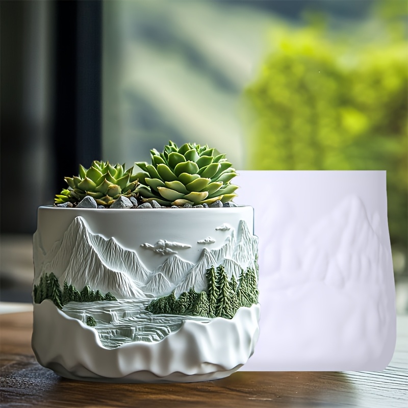 Mountain บรรเทา succulent พืชก - Potsticker Mold บทวิจารณ์และราคา
