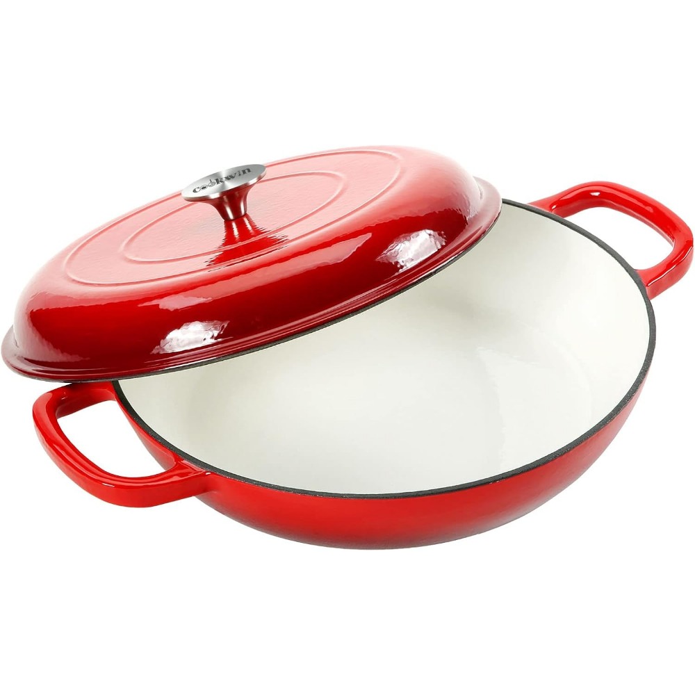 4.5L ภาษาดัชคําเตาอบซุปหม้อเหล - Cast Iron Corn บทวิจารณ์และราคา
