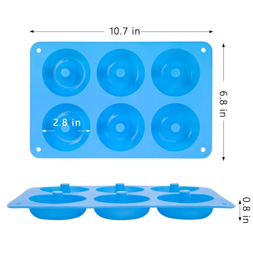 1/2pcs ซิลิโคนมัฟฟิน Donut Mou - Donut Mold Silicone บทวิจารณ์และราคา