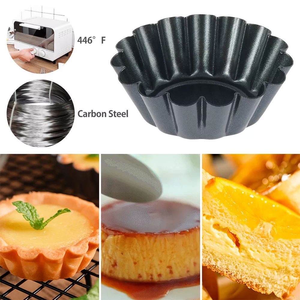 พิมพ์ทาร์ตทรงกลมขนาดเล็ก 4 ชิ้ - Egg Waffle Pan บทวิจารณ์และราคา