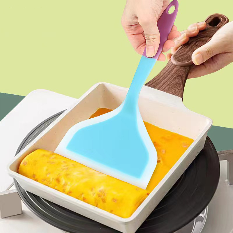 ซิลิโคนแพนเค้กไม้พาย Nonstick  - Okonomiyaki Spatula บทวิจารณ์และราคา