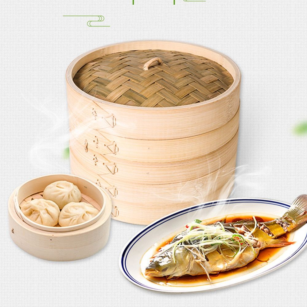 ตะกร้านึ่งจีน ตะกร้านึ่งไม้ไผ่ - Bao Steamer Bamboo บทวิจารณ์และราคา