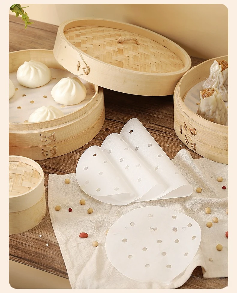 กระดาษรองนึ่งอาหารแบบใช้แล้วทิ - Bao Steamer Bamboo บทวิจารณ์และราคา