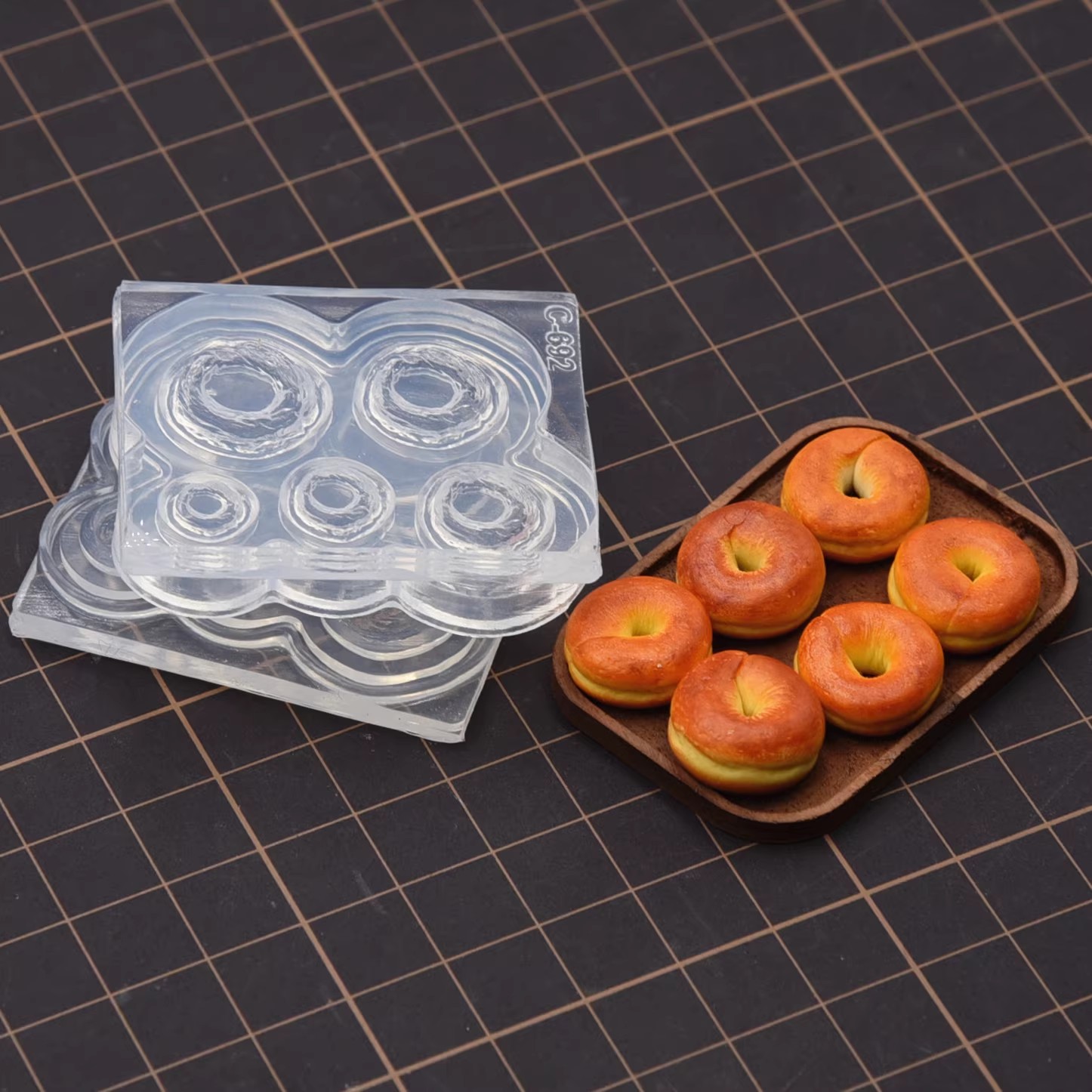 Polymer Clay Mini 3D Bagel ขนม - Donut Mold Silicone บทวิจารณ์และราคา