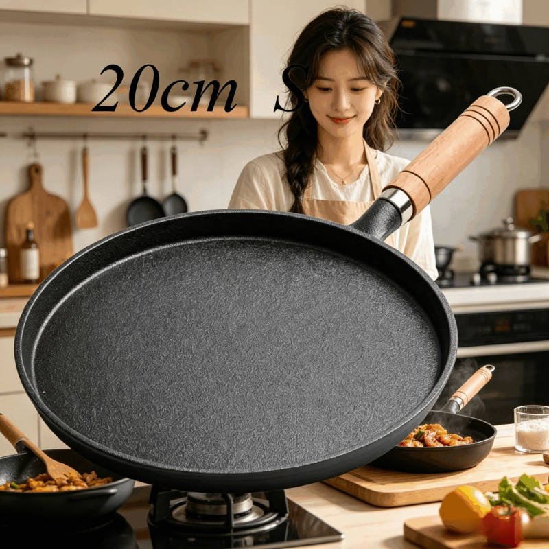 กระทะเหล็กหล่อขนาด 20 ซม. ด้าม - Egg Waffle Pan บทวิจารณ์และราคา